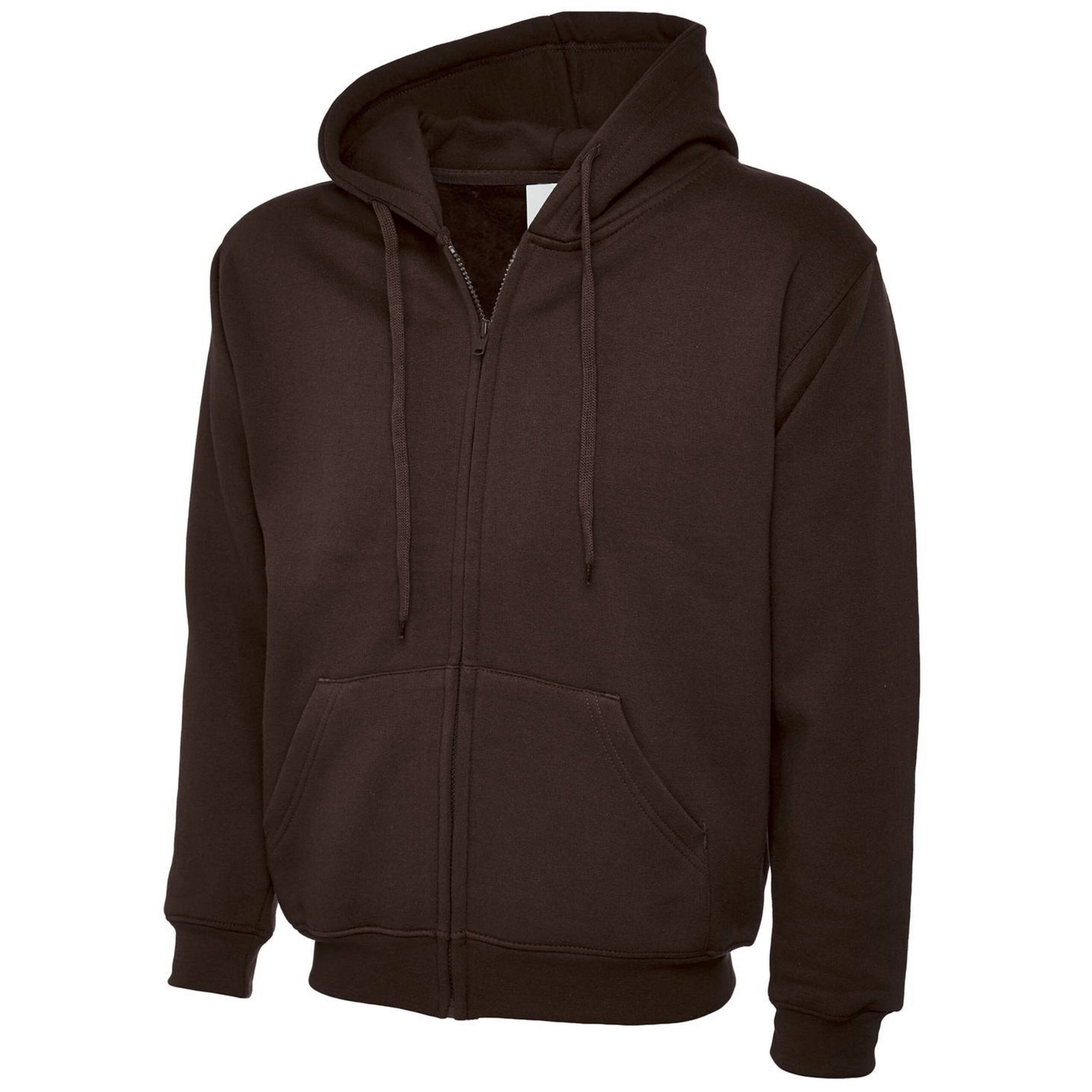 Solid Regular Fit Zipper Hoodies