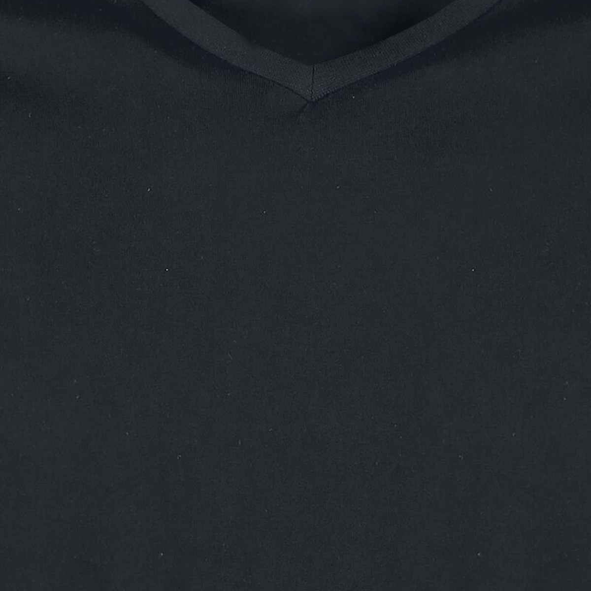 Black V-Neck Full Sleeve T-Shirt