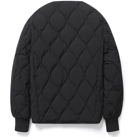 Black Warm Air Duck Down Cardigan Padding Jackets