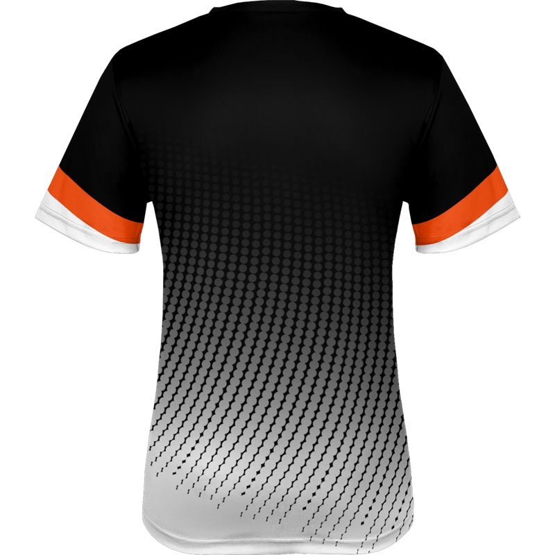 Black Printed Tennis Tee