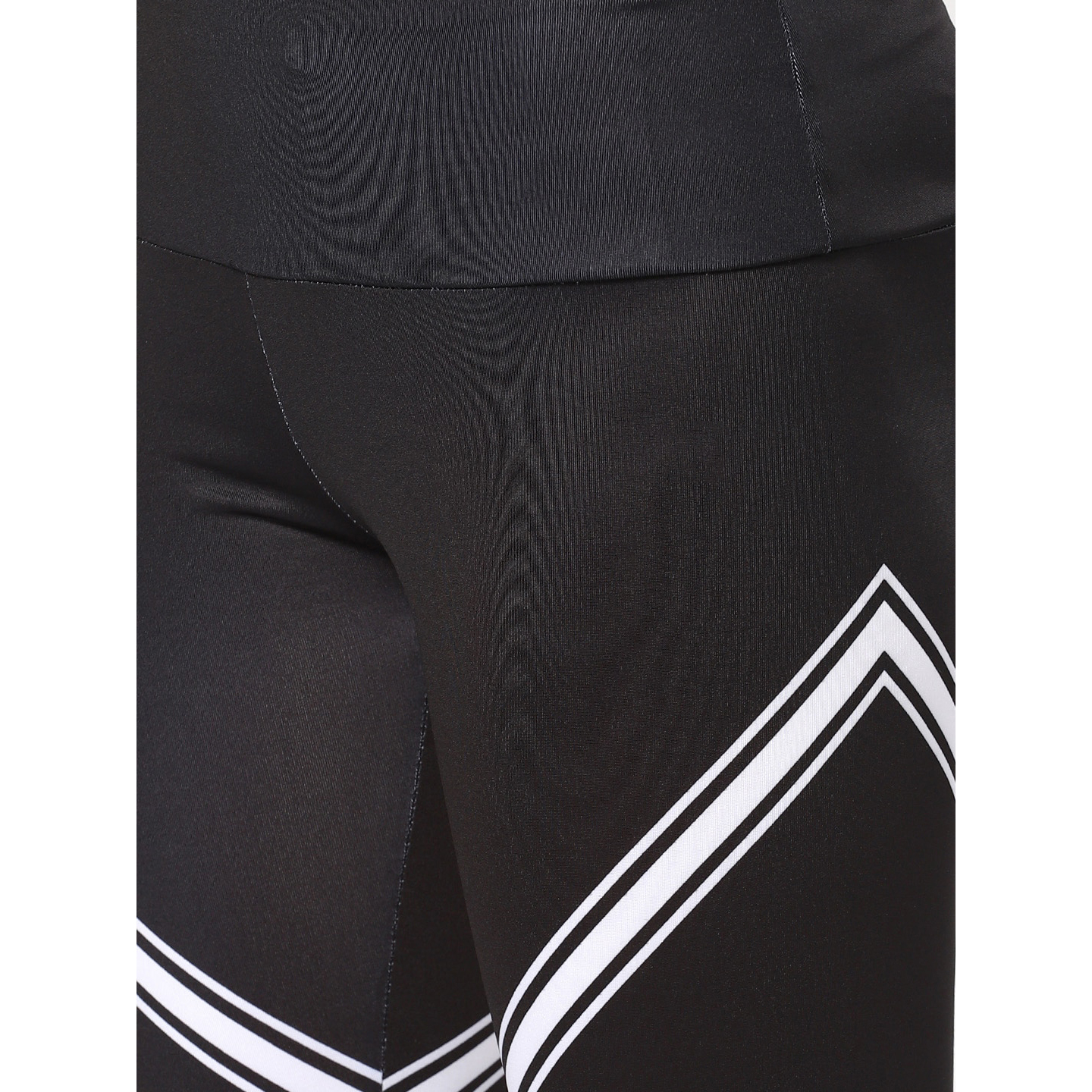Black & White Color Block Leggings